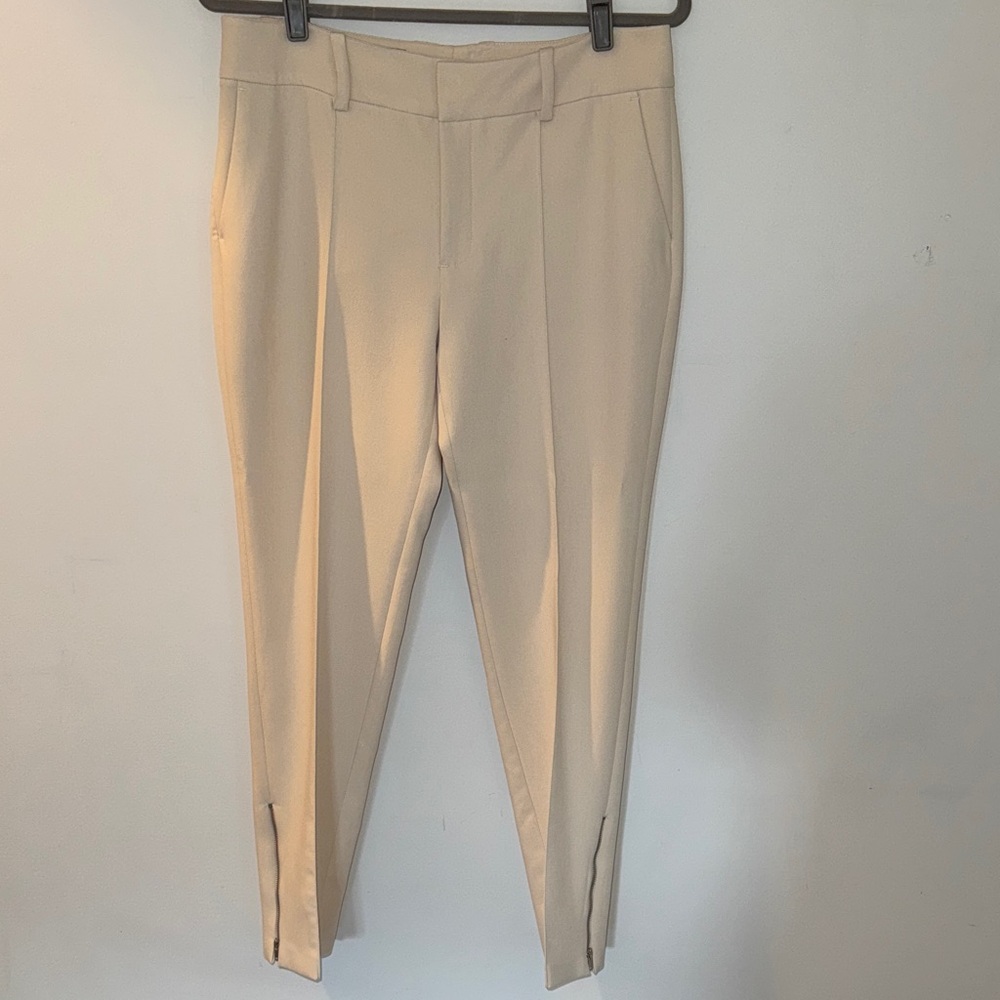 Zara Ankle Tan Pants Sz M
